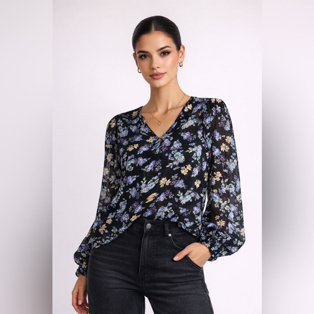 Philosophy Floral Patterned Top Large